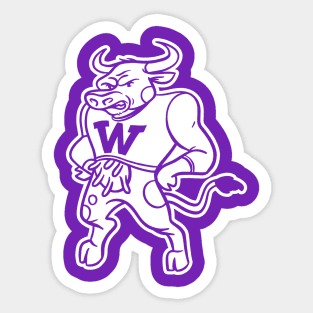 Williams College Ephs - Simple White Mascot Sticker